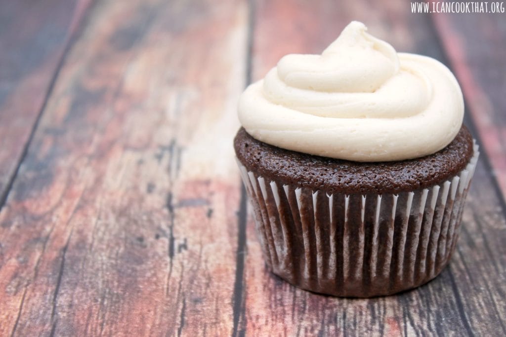 Guinness Cupcakes with Baileys Frosting