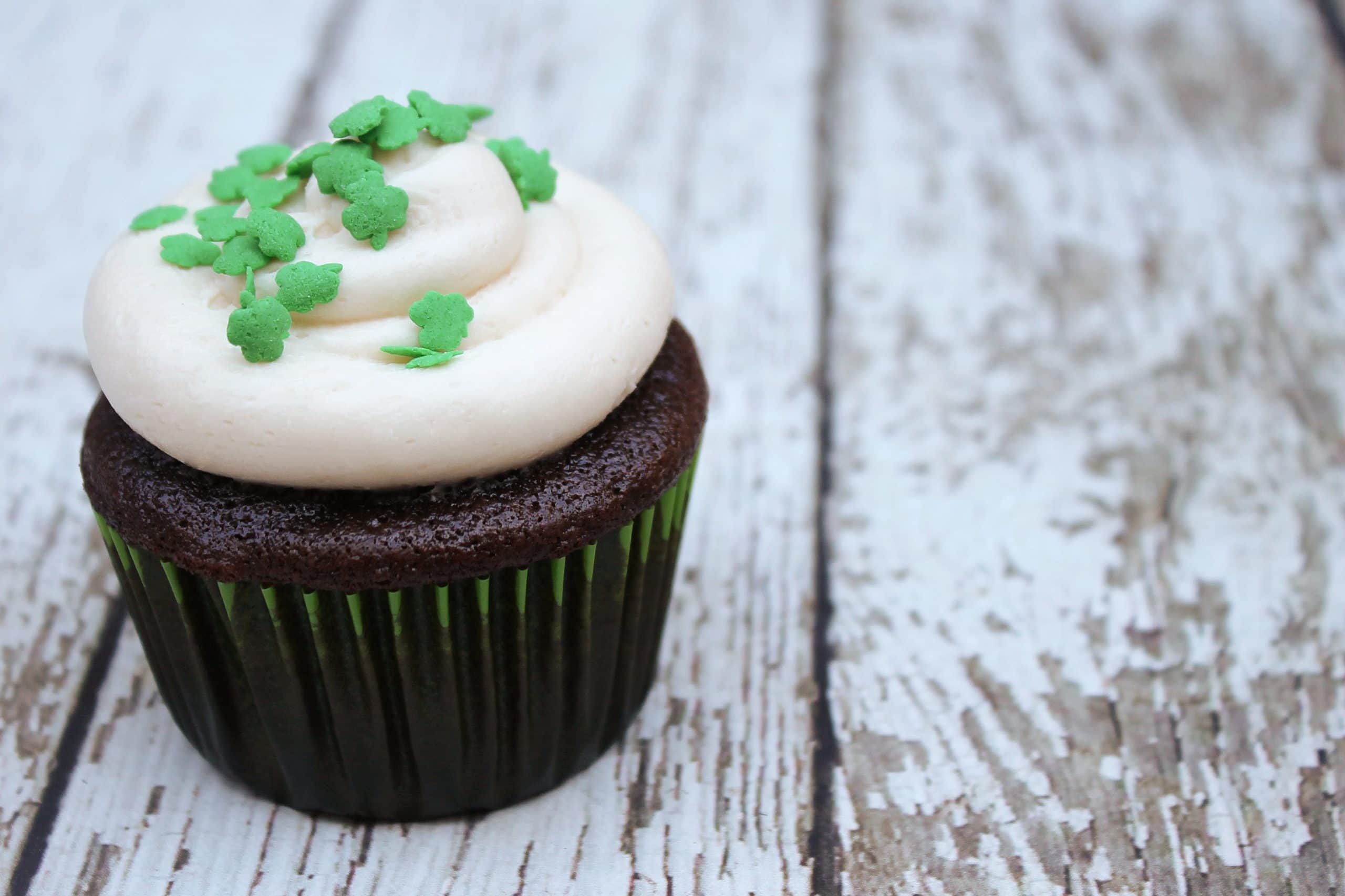 Guinness Cupcakes with Baileys Frosting