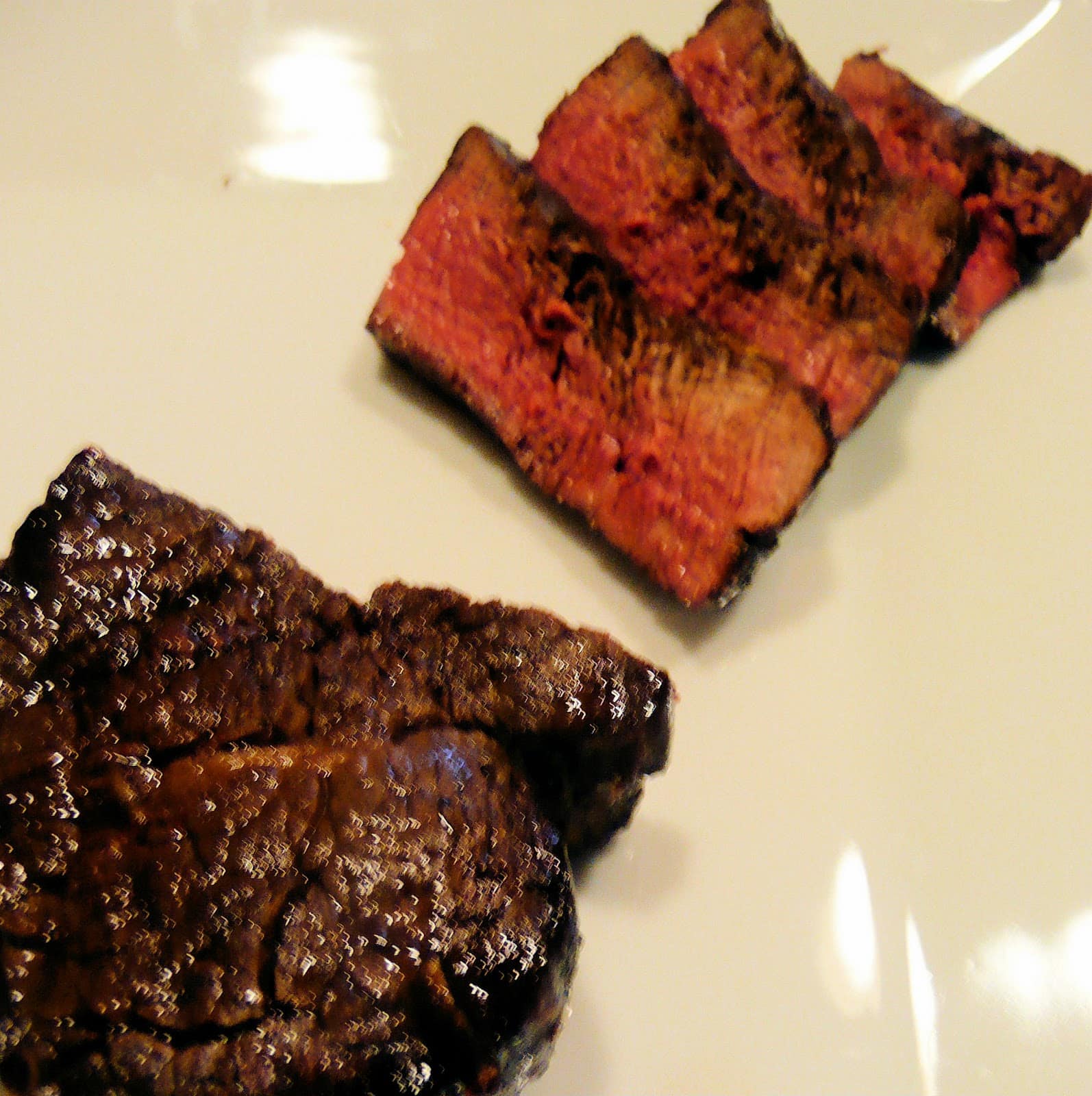 Broiled Tenderloin Steaks with Ginger-Hoisin Glaze