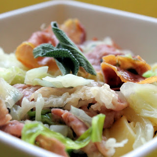 Pappardelle with Cabbage, Prosciutto and Sage