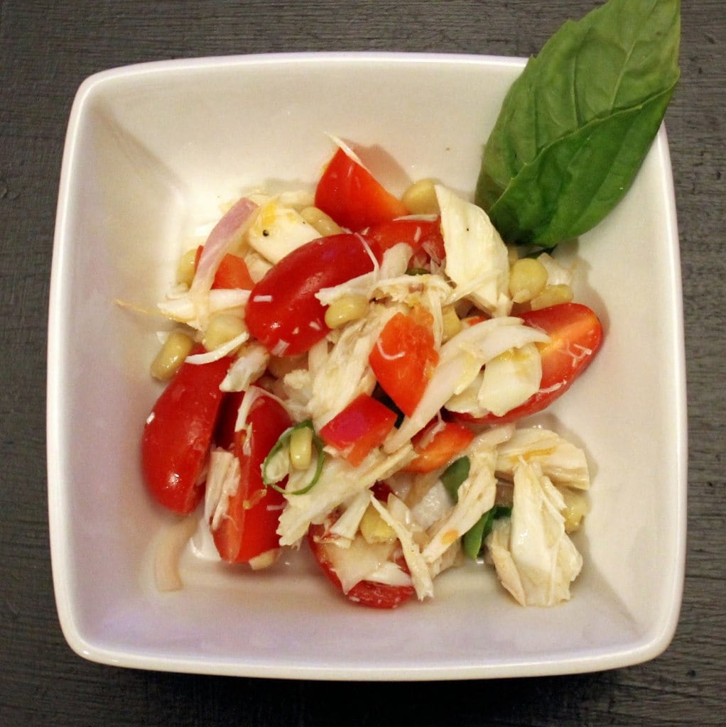 Crab Corn and Tomato Salad Recipe I Can Cook That