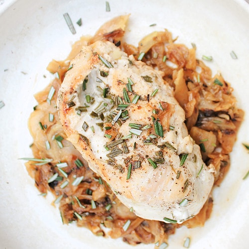 Sauteed Chicken Breasts with Fennel and Rosemary