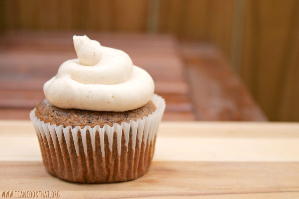 Pumpkin Spice Cupcakes with Cinnamon Cream Cheese Frosting