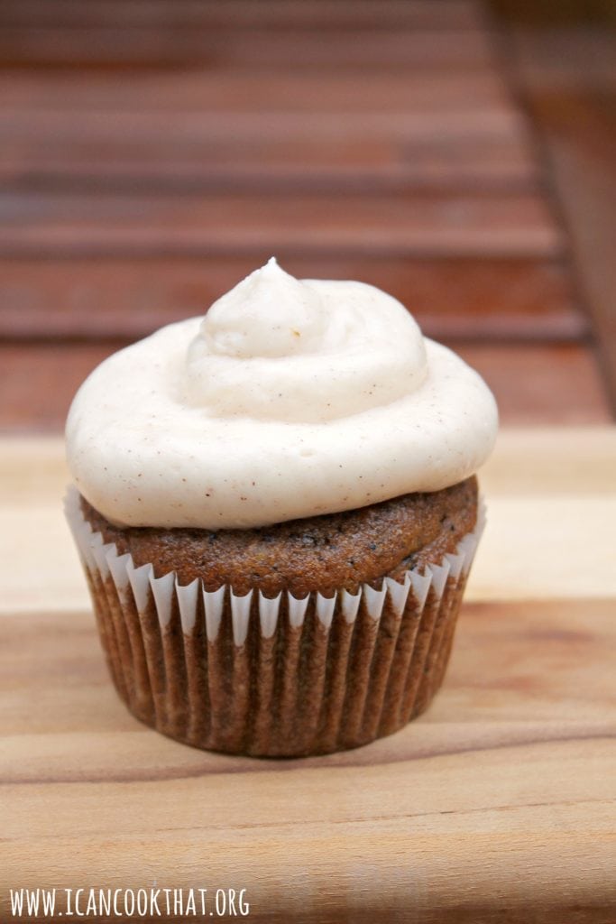 Pumpkin Spice Cupcakes with Cinnamon Cream Cheese Frosting