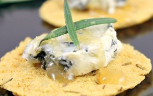 Honey-Rosemary Blue Cheese Canapes