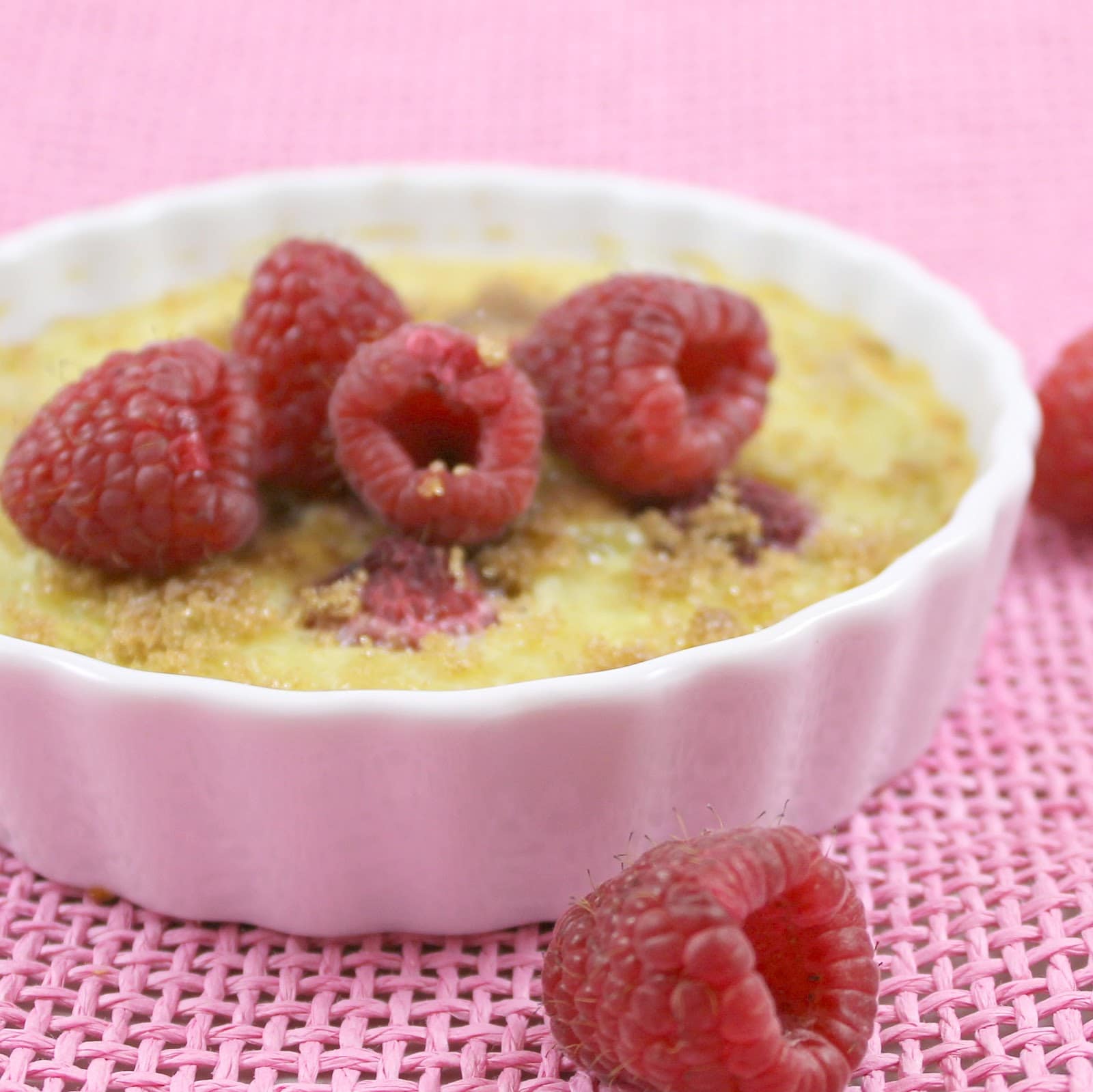 Raspberry Creme Brulee