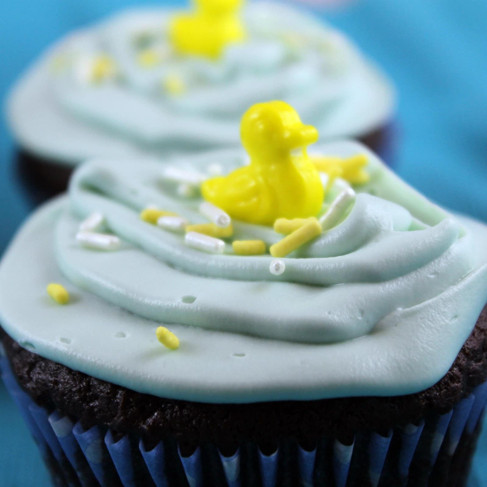 Double Chocolate Cupcakes with Buttercream Frosting