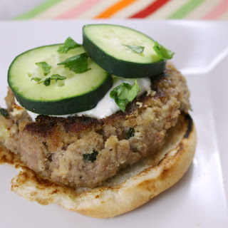 Goat Cheese Stuffed Lamb Burgers