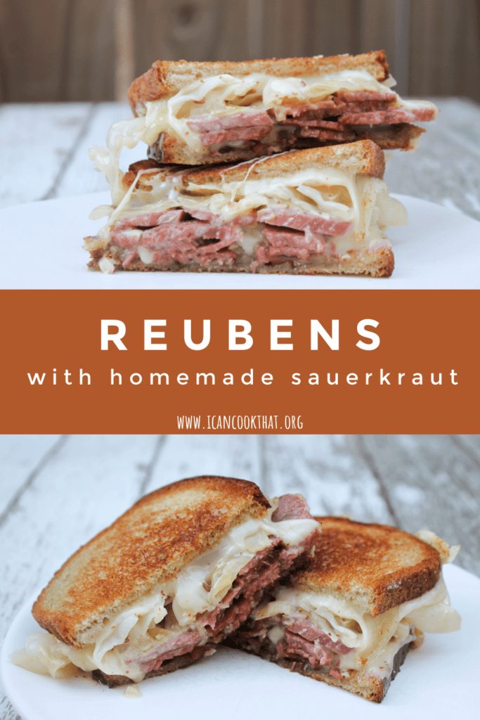 Reuben with Homemade Sauerkraut