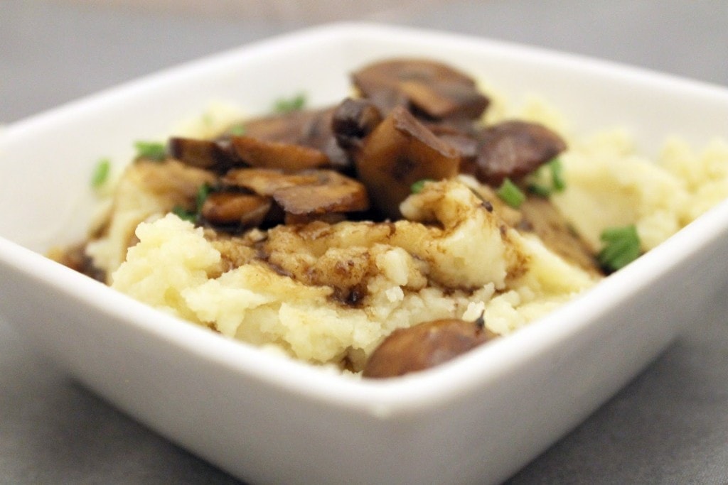 Mashed Potatoes with Mushroom Sauce