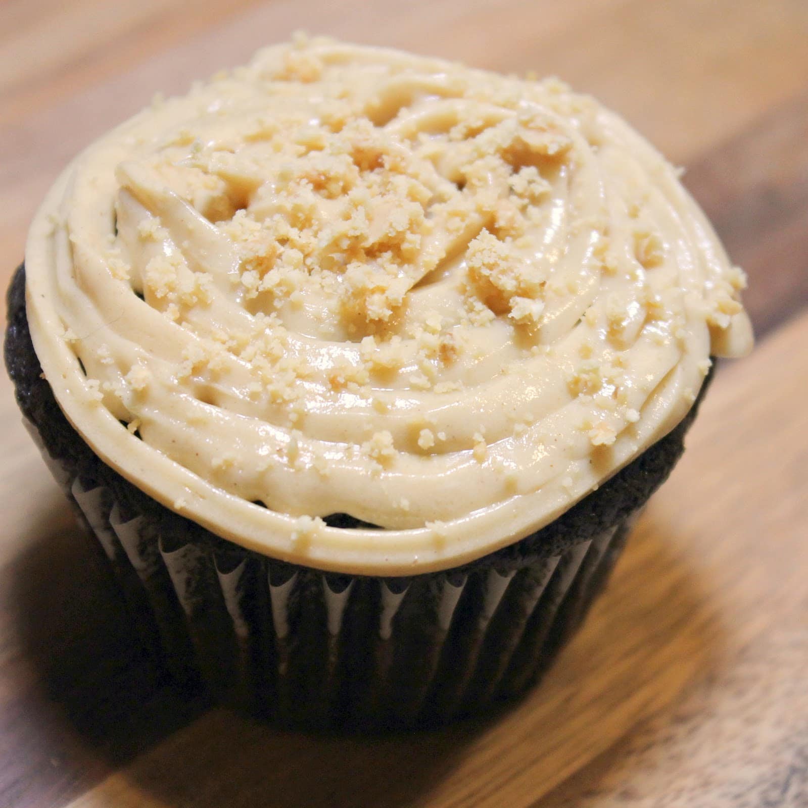 Chocolate Cupcakes with Peanut Butter Frosting