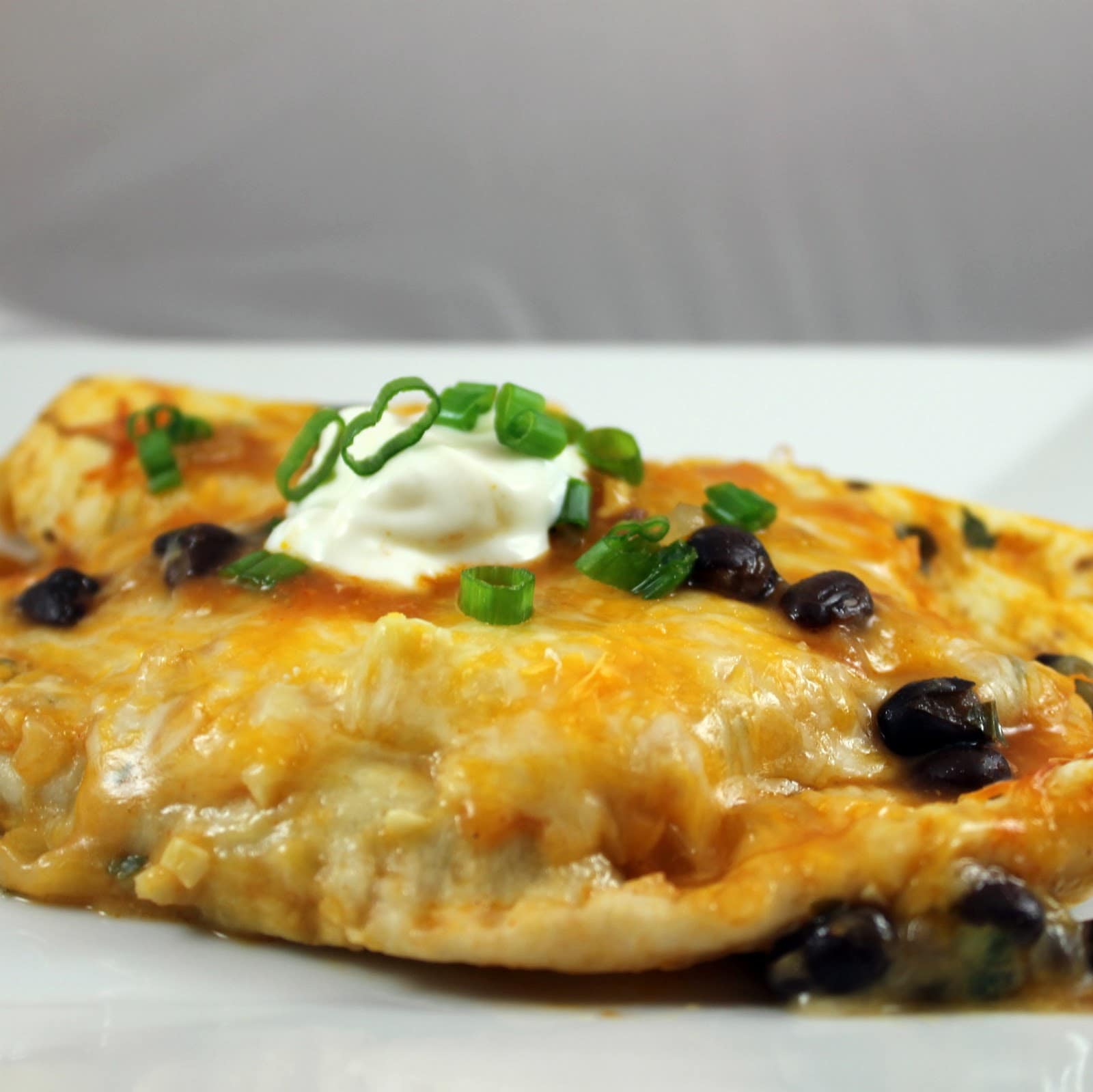 Black Bean and Cheese Enchiladas with Ranchero Sauce