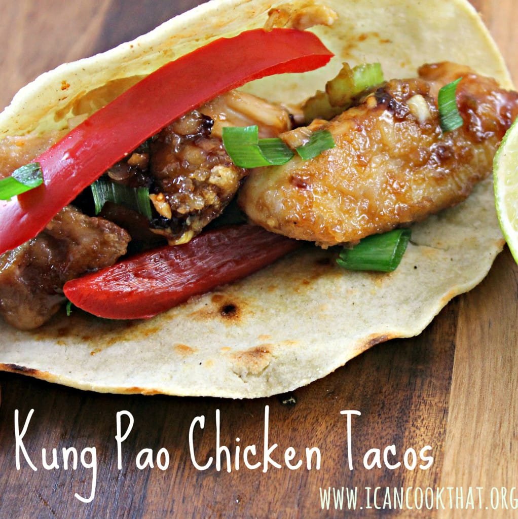 Kung Pao Chicken Tacos