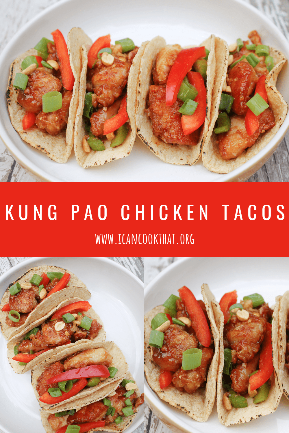 Kung Pao Chicken Tacos