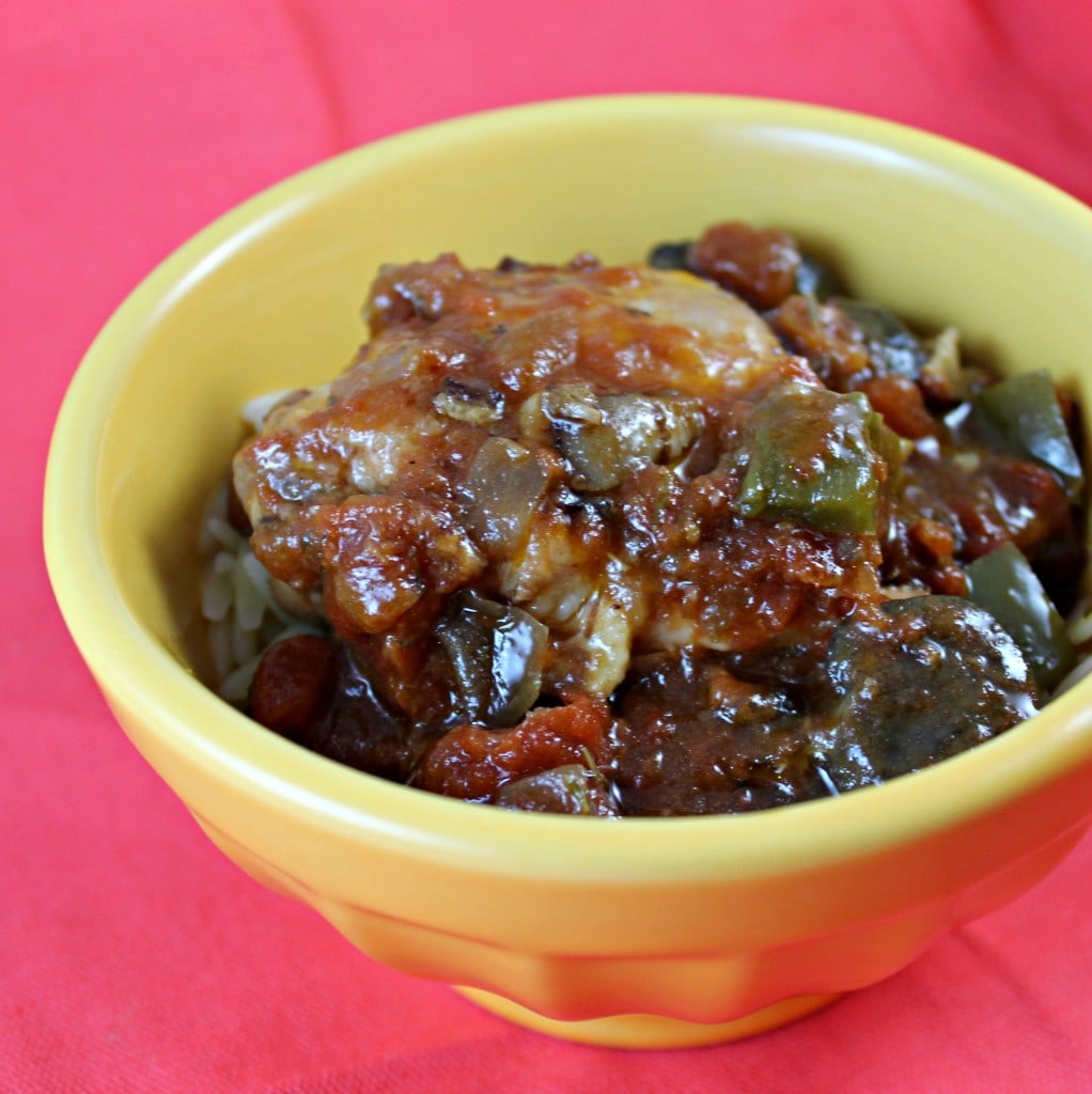 Wine and Tomato Braised Chicken Thighs