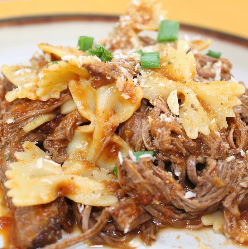 Brisket Ragout over Pasta