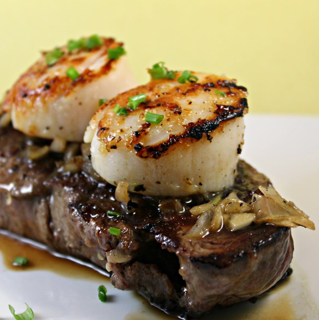 Seared Scallops & Steak w/ Manhattan Sauce Recipe  I Can 