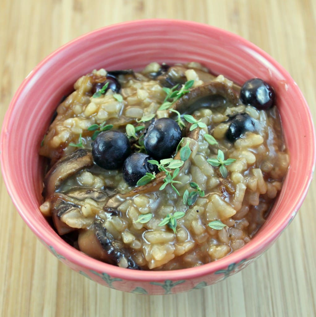 Blueberry-Mushroom Risotto