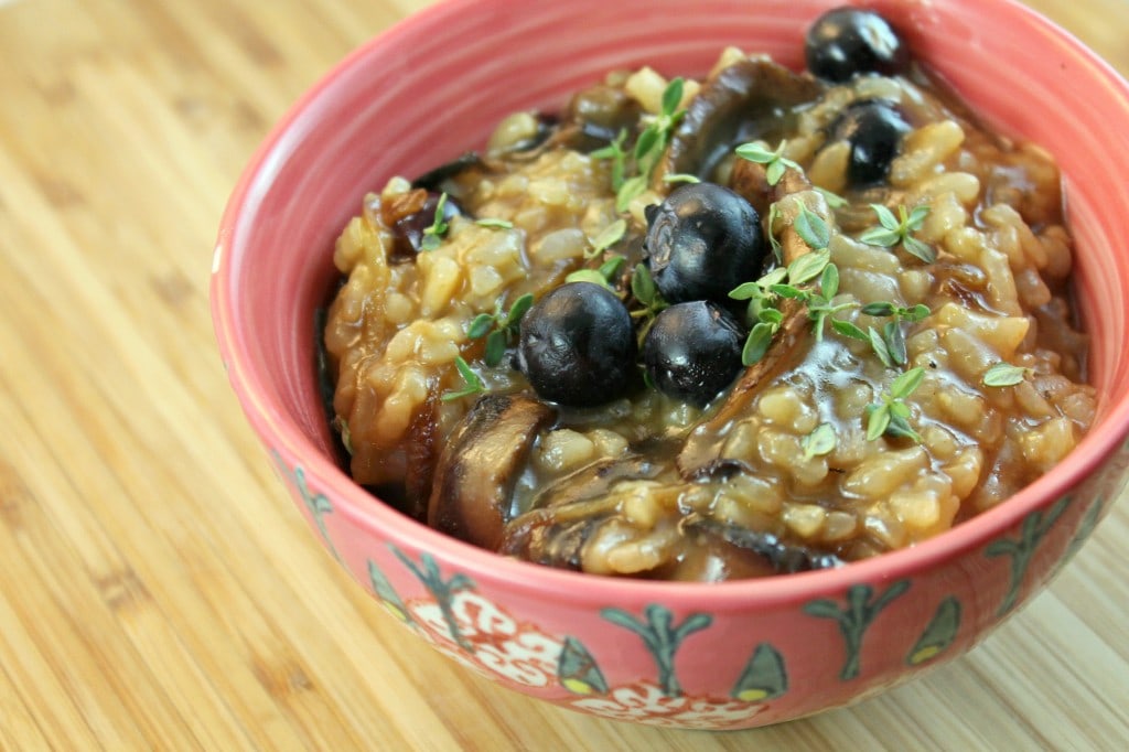 Blueberry-Mushroom Risotto