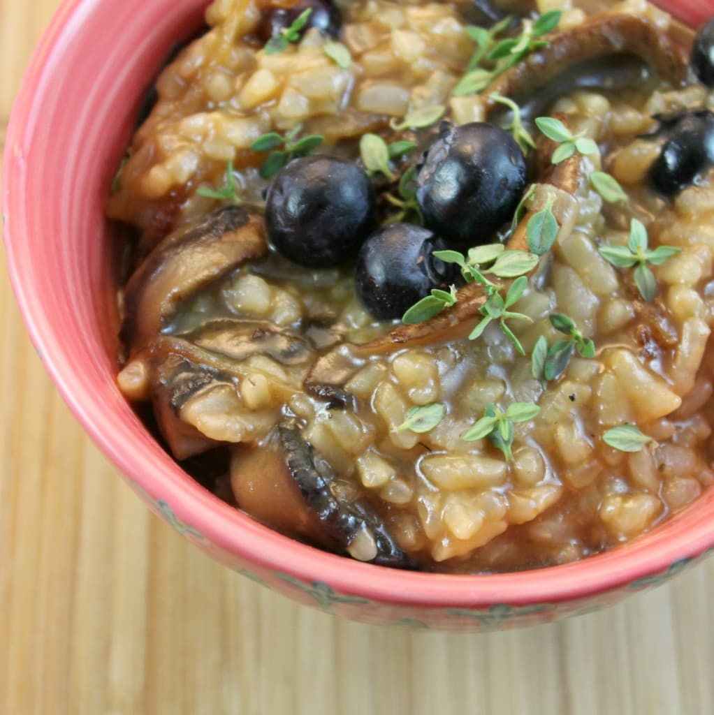 Blueberry-Mushroom Risotto