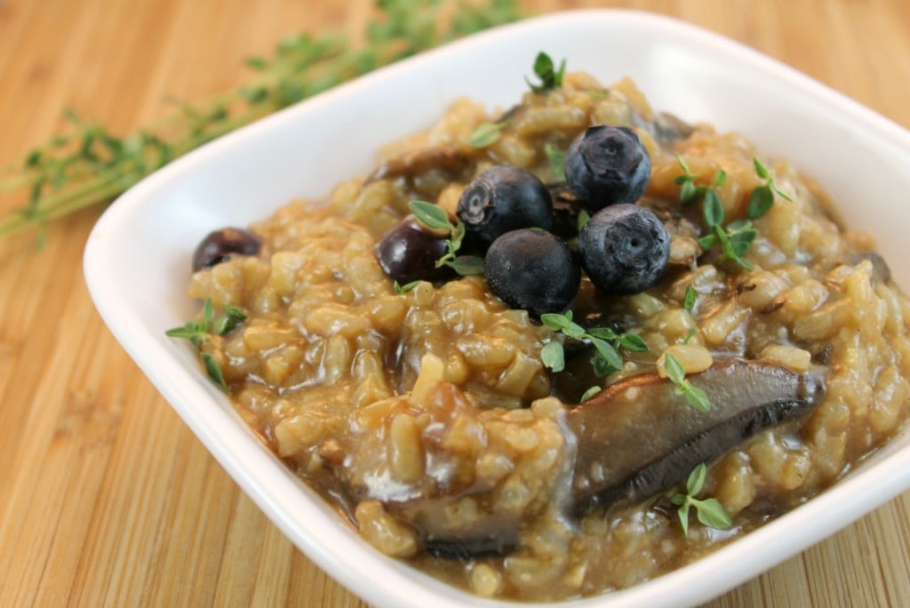 Blueberry-Mushroom Risotto