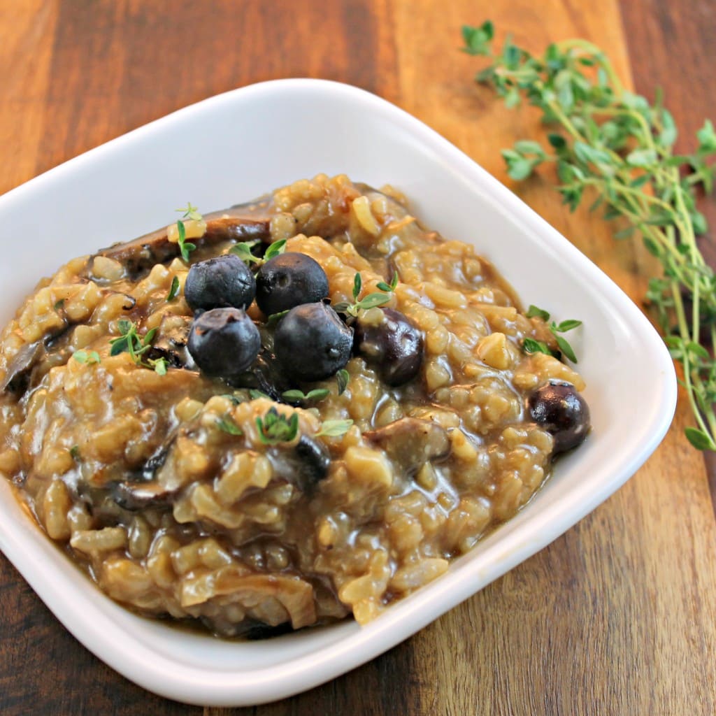 Blueberry-Mushroom Risotto