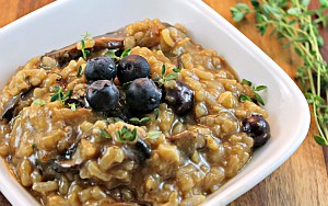 Blueberry Mushroom Risotto