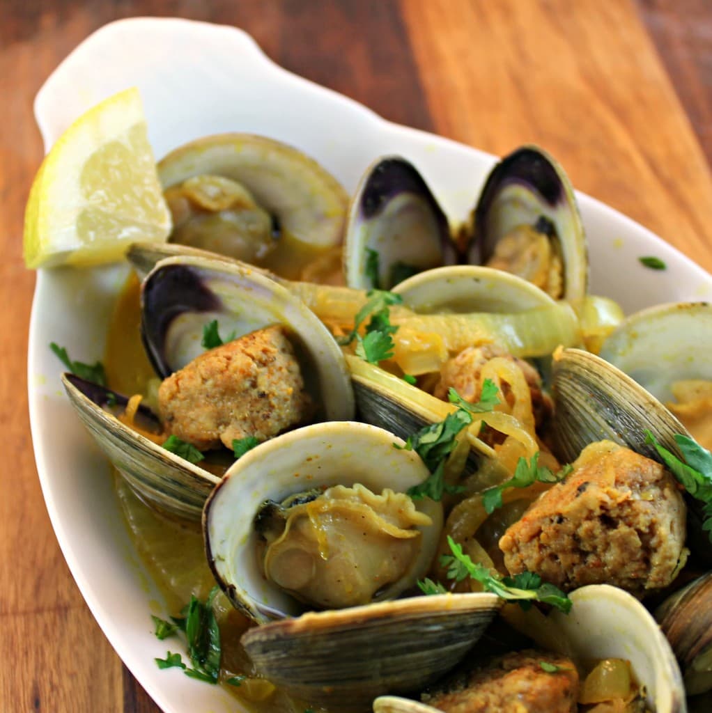 Clams with Spicy Sausage