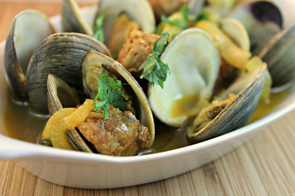 Clams with Spicy Sausage