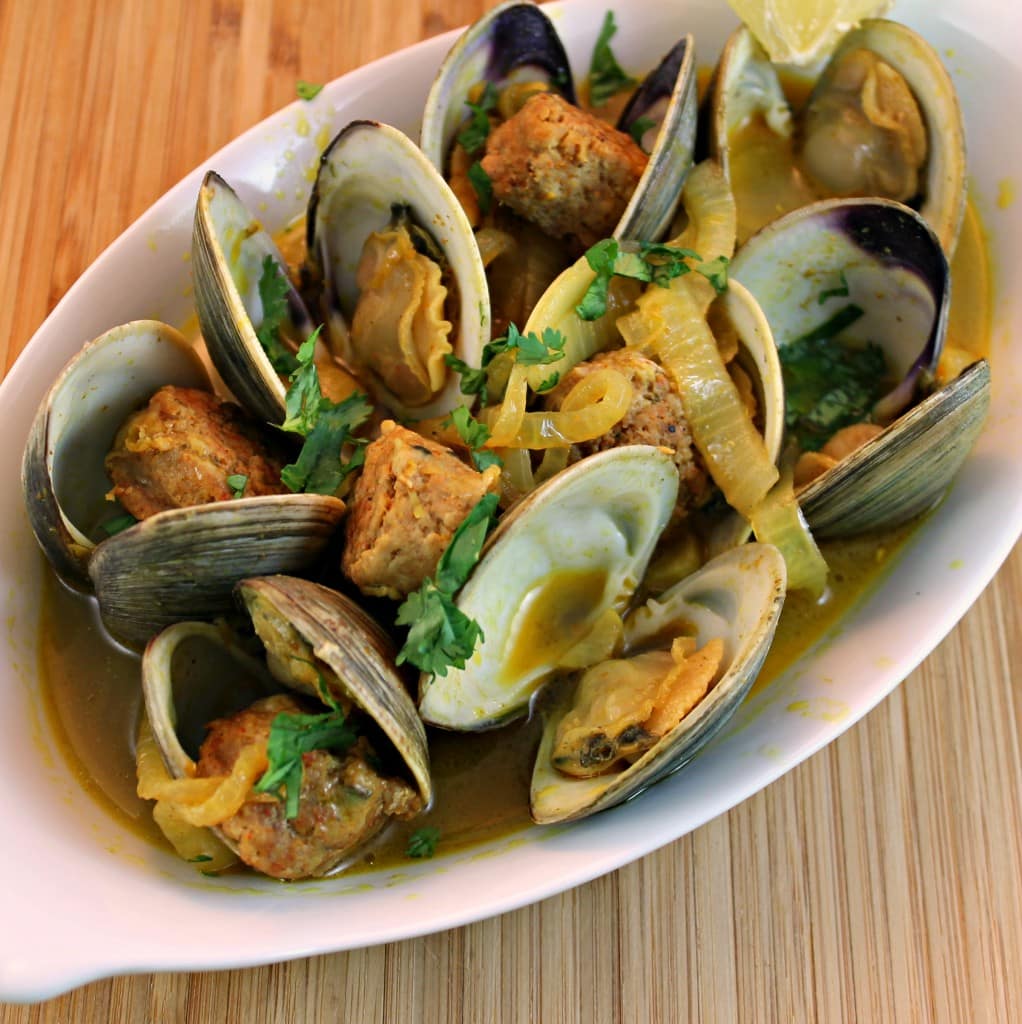 Clams with Spicy Sausage