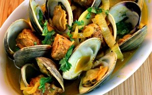 Clams with Spicy Sausage