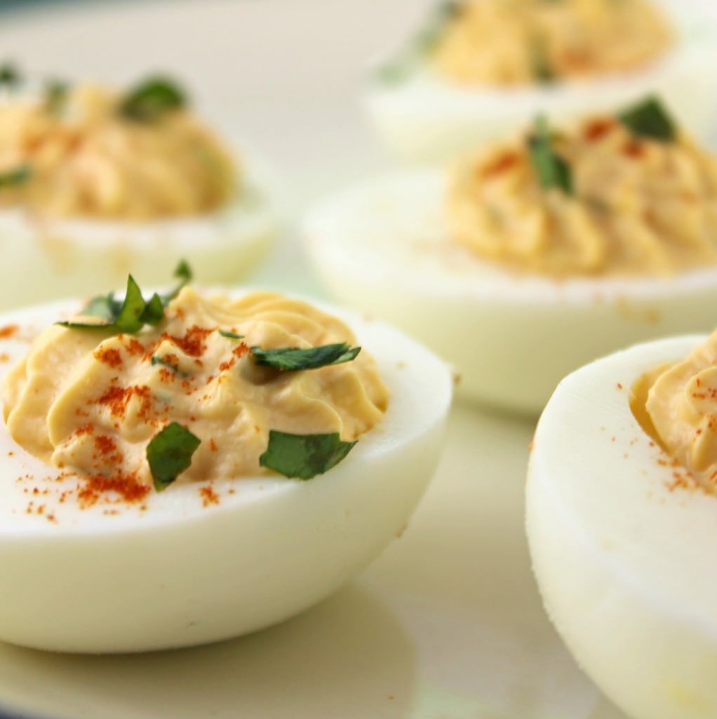 Sriracha Deviled Eggs