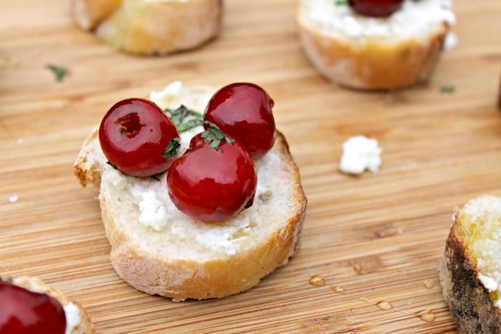 Cherry Ricotta Bruschetta