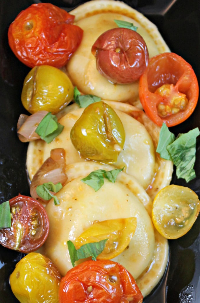 Cheese Ravioli with Roasted Tomatoes