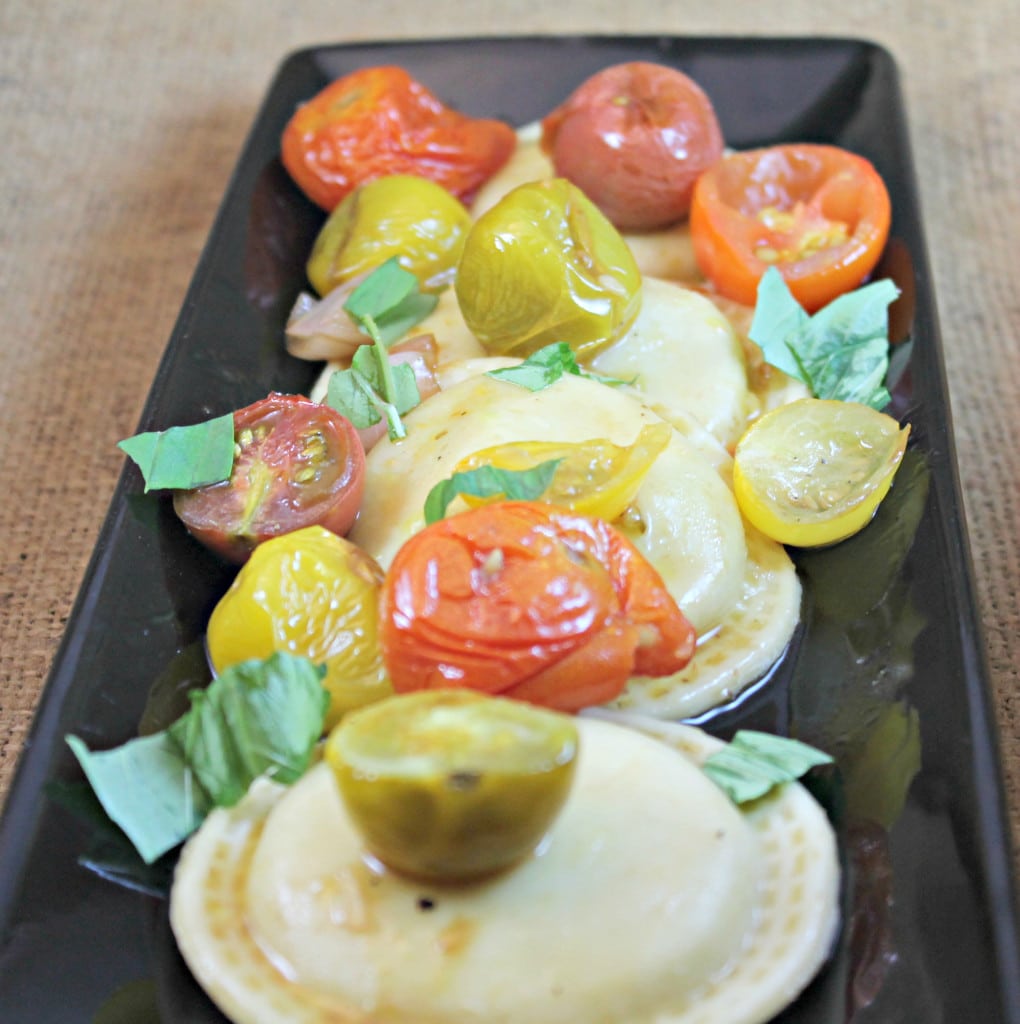 Cheese Ravioli with Roasted Tomatoes