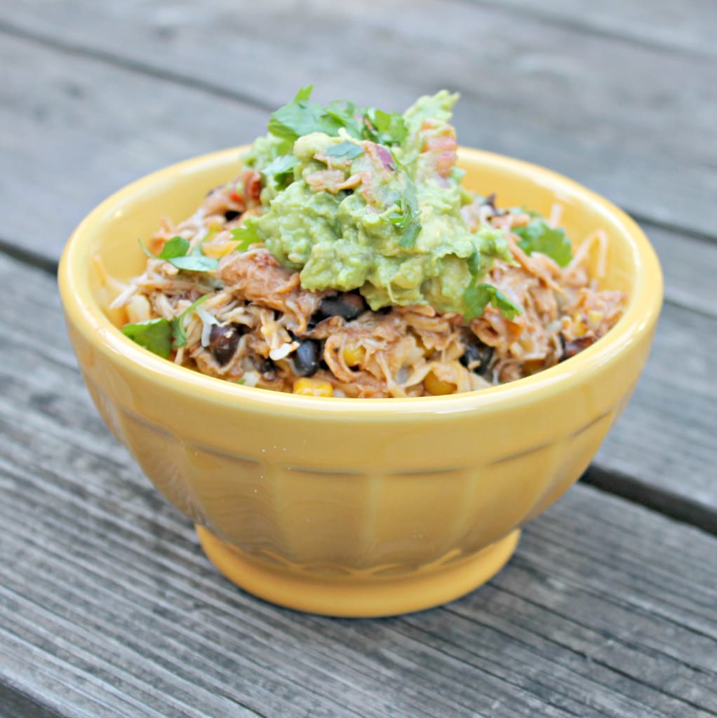 Chicken Taco Bowls with Guacamole