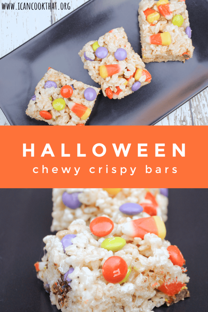 Halloween Chewy Crispy Bars