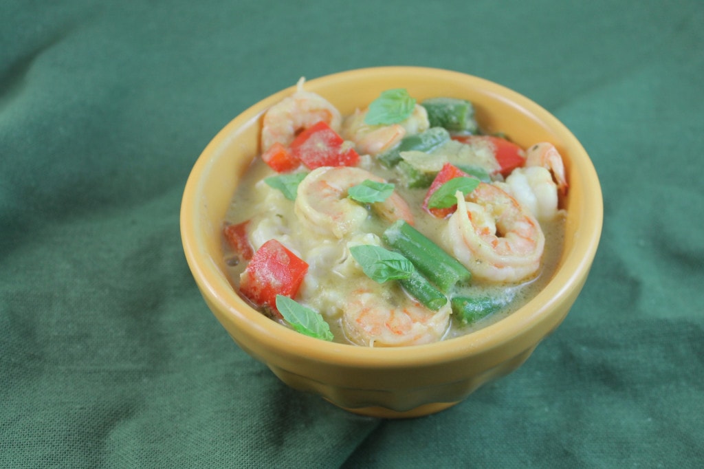 Thai Green Curry Shrimp with Coconut Rice #CampbellSauces