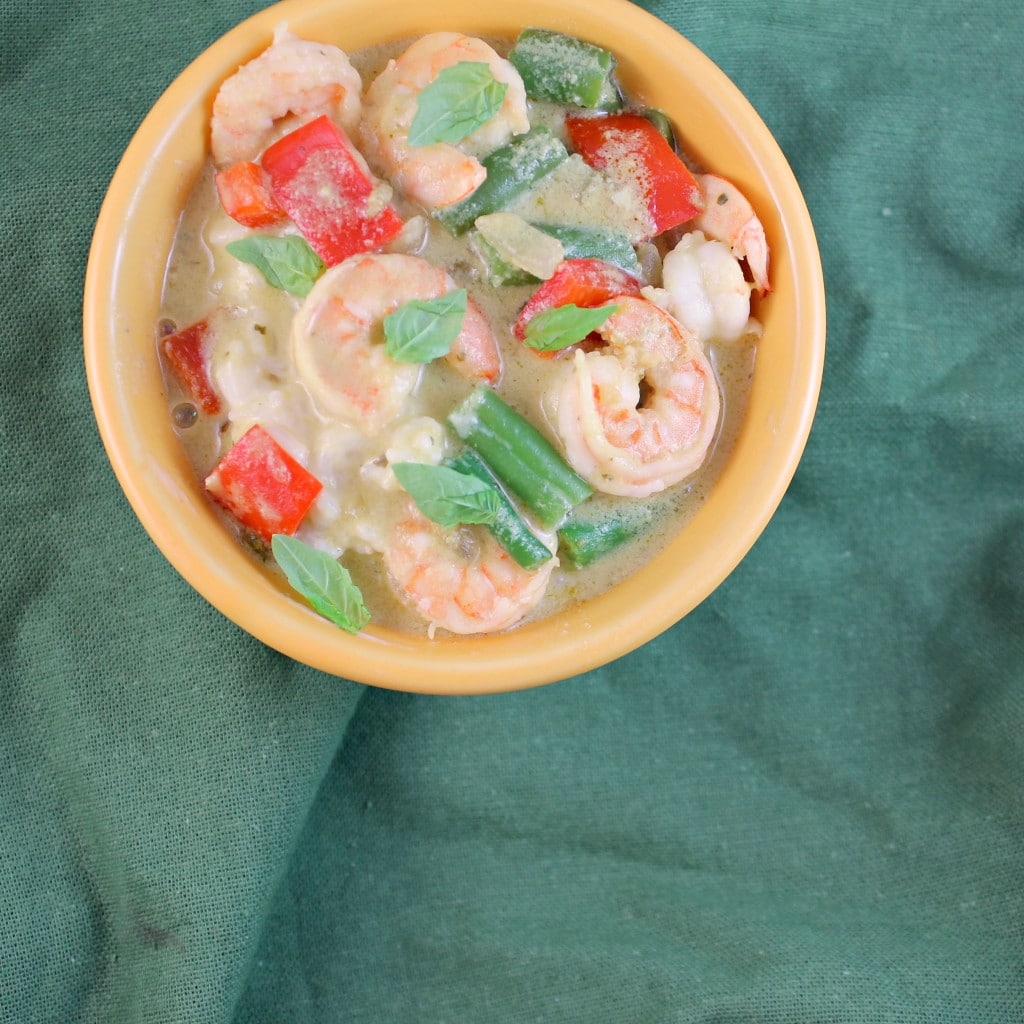 Thai Green Curry Shrimp with Coconut Rice #CampbellSauces