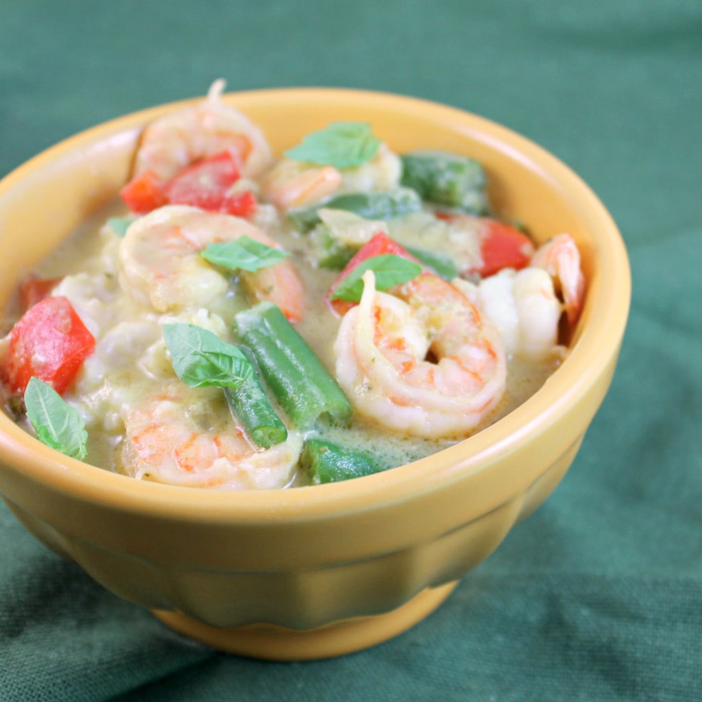 Thai Green Curry Shrimp with Coconut Rice #CampbellSauces