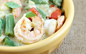 Thai Green Curry Shrimp with Coconut Rice