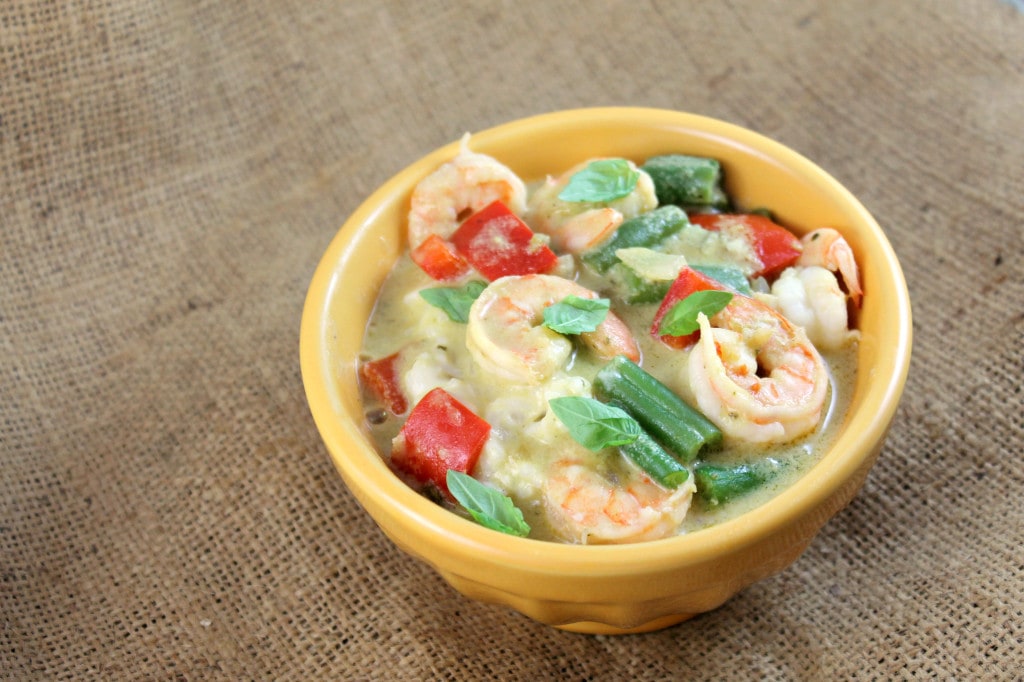 Thai Green Curry Shrimp with Coconut Rice #CampbellSauces