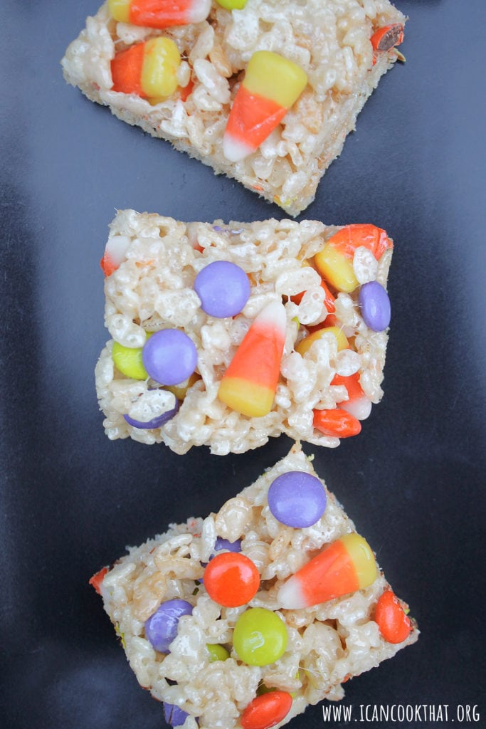 Halloween Chewy Crispy Bars