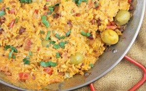 Spanish Rice with Saffron Cream