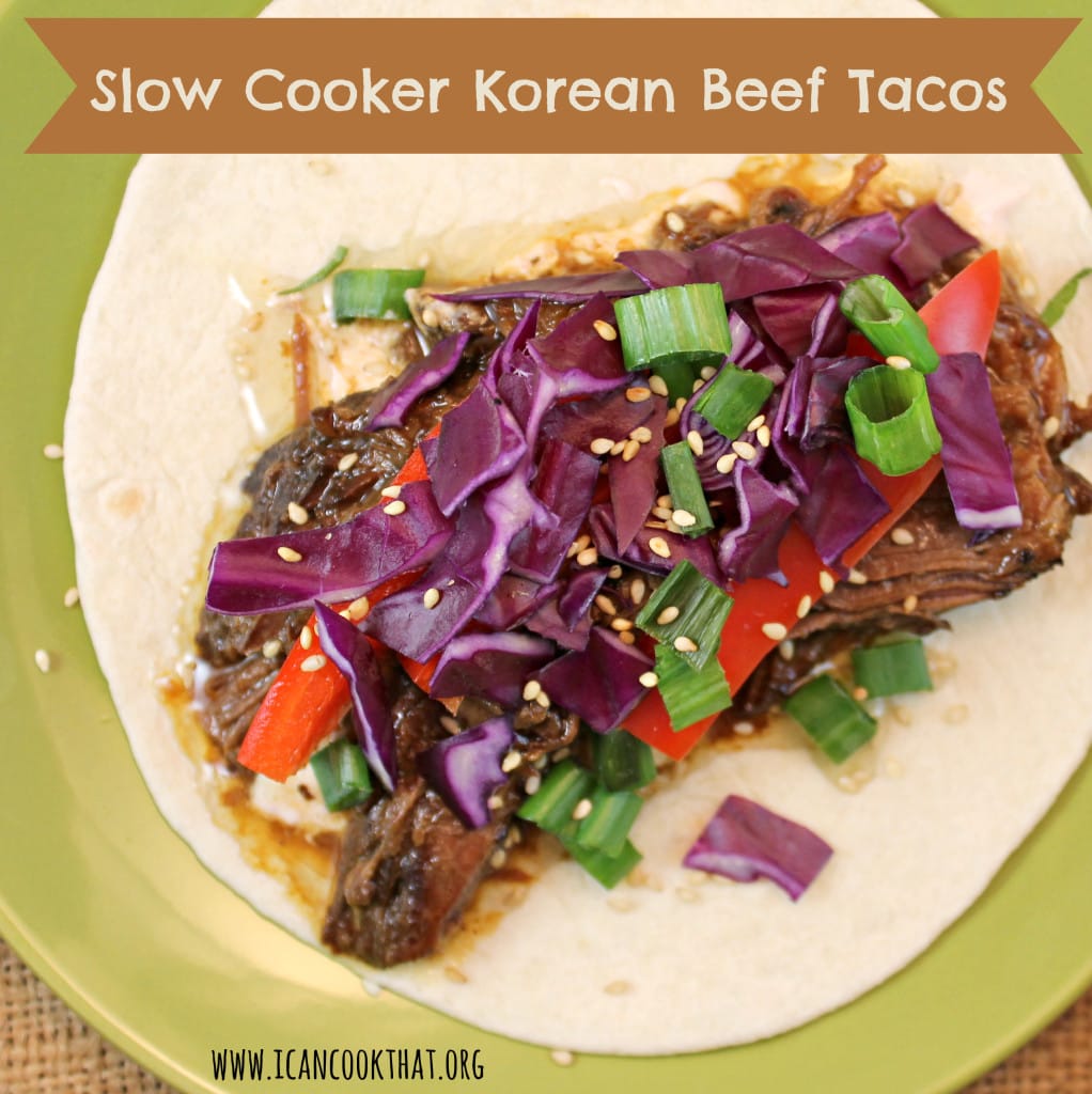 Slow Cooker Korean Beef Tacos #CampbellSauces