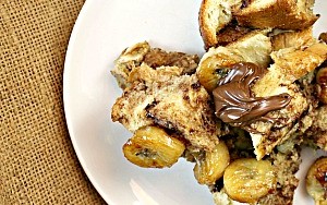 Slow Cooker Nutella French Toast Casserole