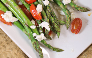 Asparagus with Tomato and Feta