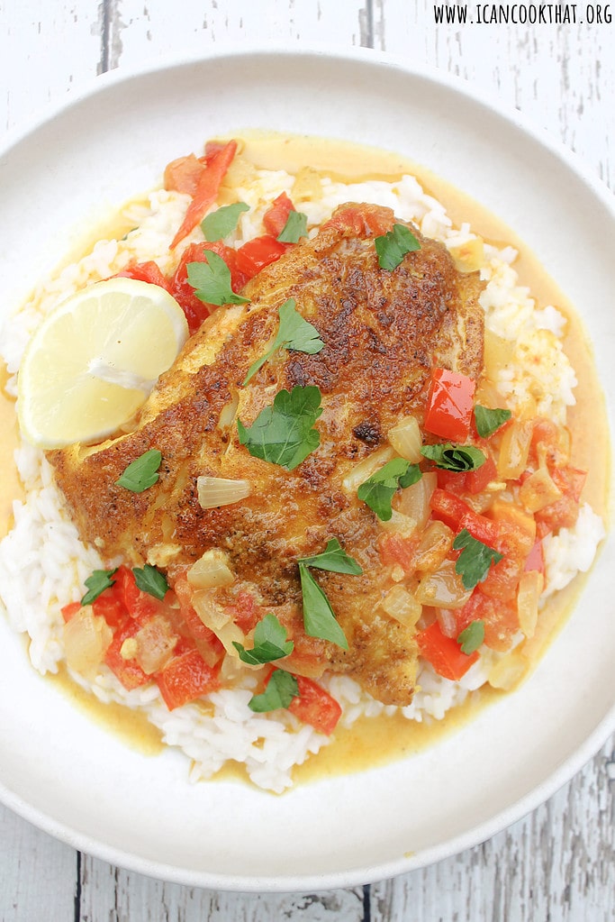 Mtuzi wa Samaki (Fish in Coconut Curry)