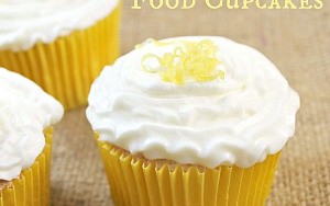 Lemon Angel Food Cupcakes