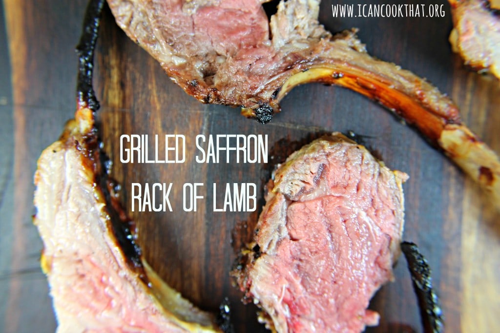 Grilled Saffron Rack of Lamb #VZWfoodies